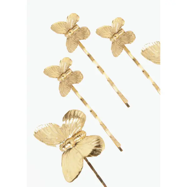 Jennifer Behr Pippa gold bobby pin set, view 4