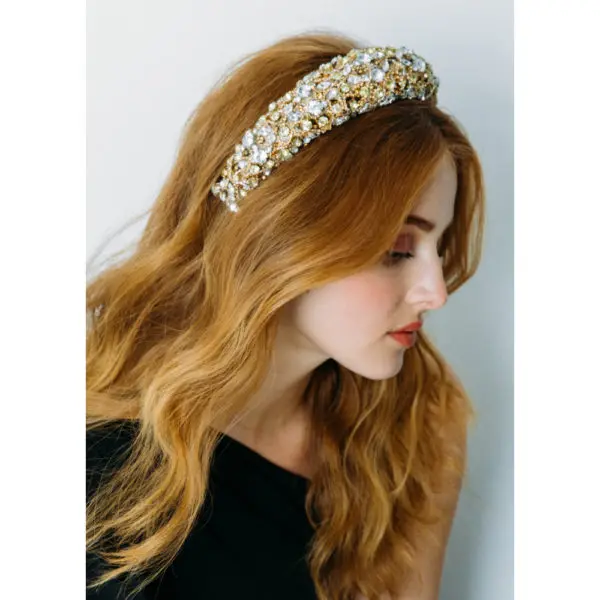Jennifer Behr Astoria crystal headband, view 3
