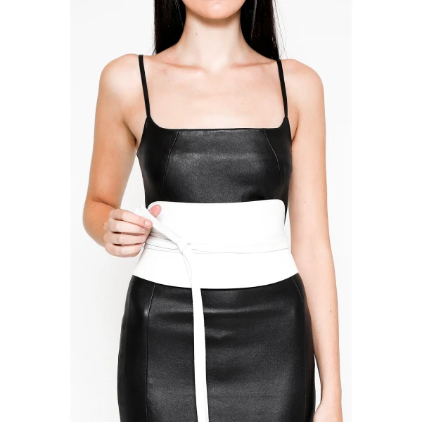black corset belt Corset Caiman Ice White Leather Belt Accessories British designer Luxury Shoes 