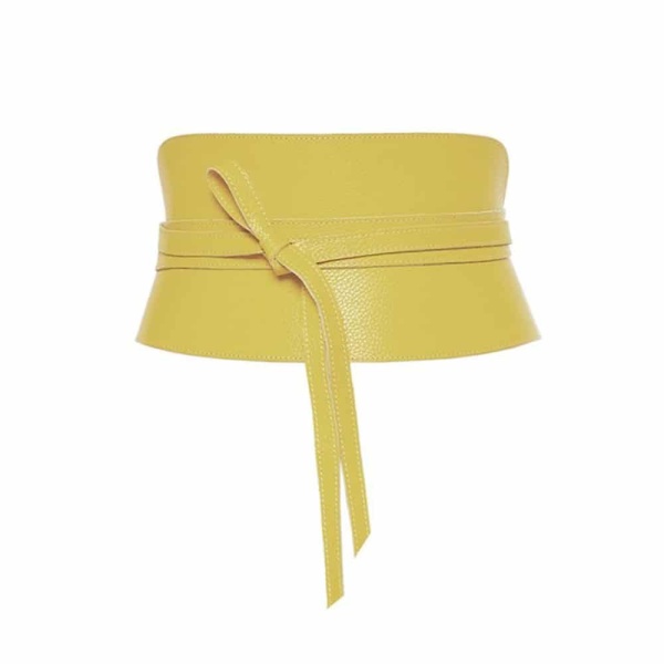 Corset  Yellow Leather  Belt Accessories British designer Luxury Shoes 