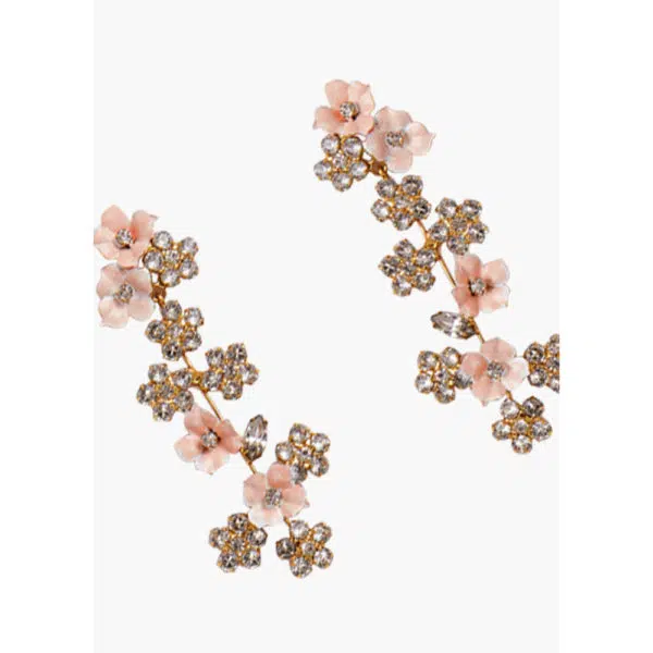 Jennifer Behr Delphine blush earrings, view 3