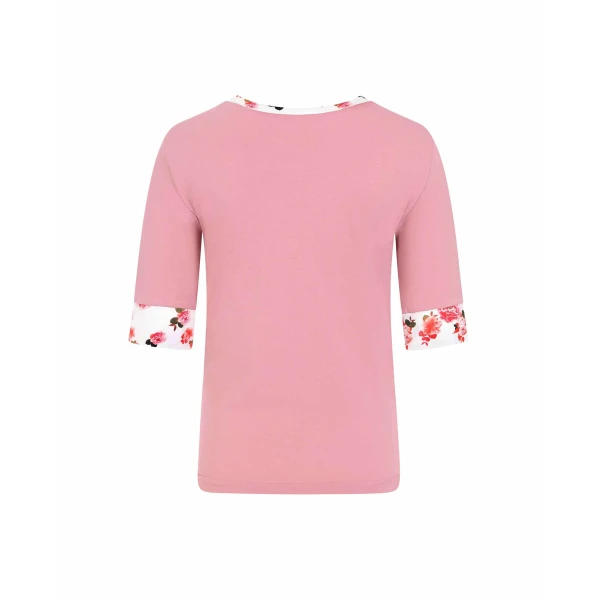 Dusky Pink Peony Sleeve Top Clothing Designer top Luxury Shoes 