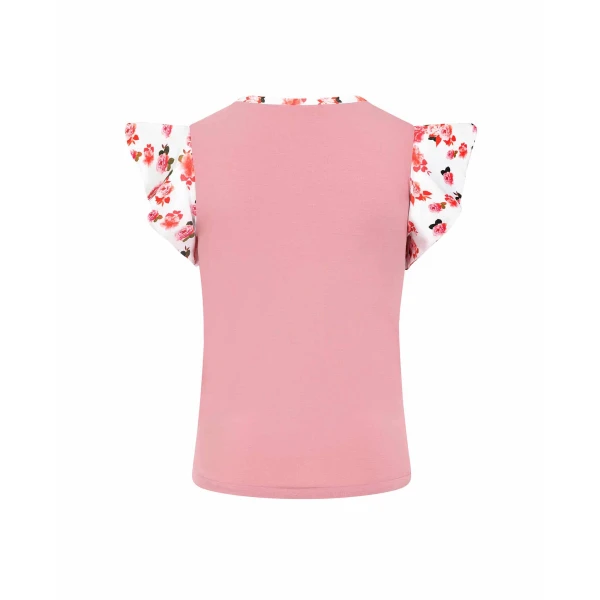 Dusky Pink Peony Ruffle Top Clothing designer Luxury Shoes 