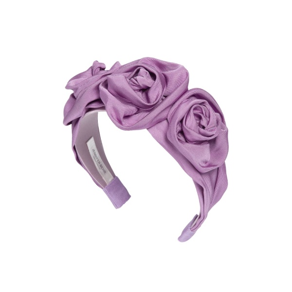 Triple rosette in silk faille headband Accessories designer Luxury Shoes 