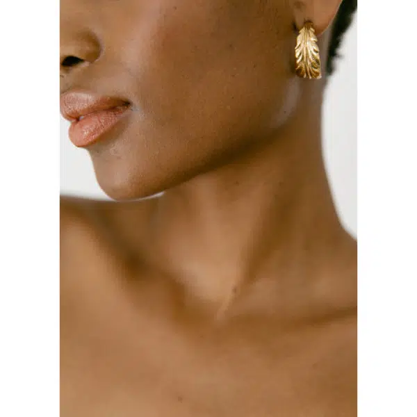 Jennifer Behr Rowan hoop earrings, view 2