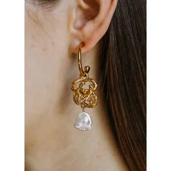 Jennifer Behr Exclusive zodiac libra earrings, view 3