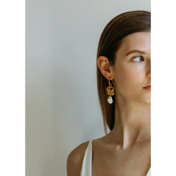 Jennifer Behr Exclusive zodiac libra earrings, view 2