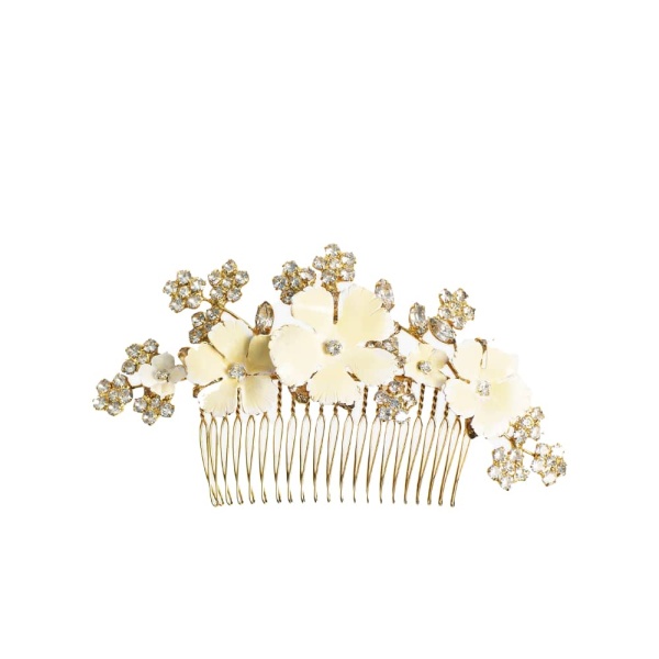 Marveille Champagne comb Accessories Bridal Luxury Shoes 