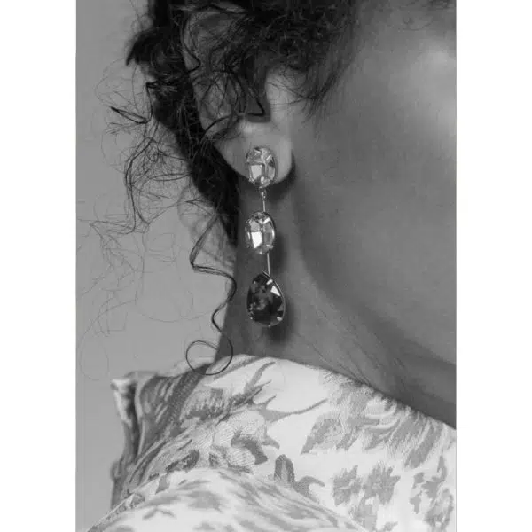 Jennifer Behr Allanah earrings antique rose, view 3