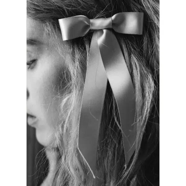 Jennifer Behr Satin bow barrette, view 3