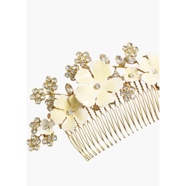 Marveille Champagne comb Accessories Bridal Luxury Shoes 