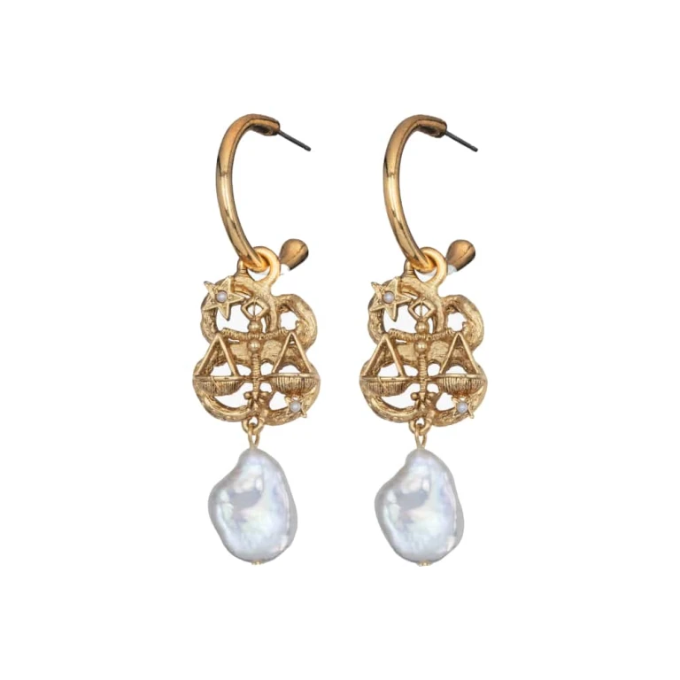 Exclusive zodiac libra earrings Earrings Bridal Luxury Shoes 