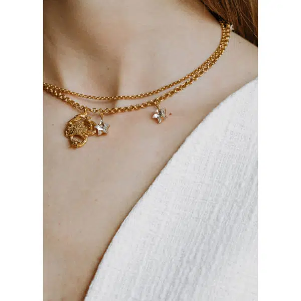 Jennifer Behr Exclusive zodiac gemini necklace, view 3