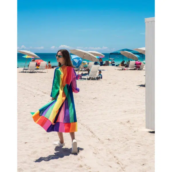 Verdelimon Jamaica swimwear cover up, view 2