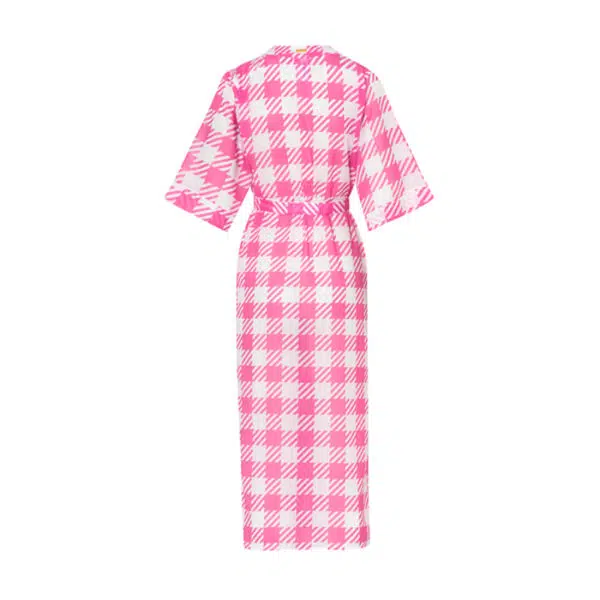 Verdelimon virgina pink square swimwear cover up, view 2