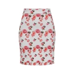 Pink Peony Jersey Skirt Clothing cotton jersey Luxury Shoes 