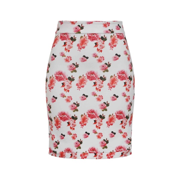 Pink Peony Jersey Skirt Clothing cotton jersey Luxury Shoes 