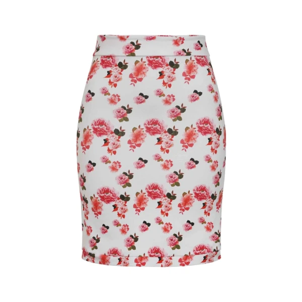 Pink Peony Jersey Skirt Clothing cotton jersey Luxury Shoes 
