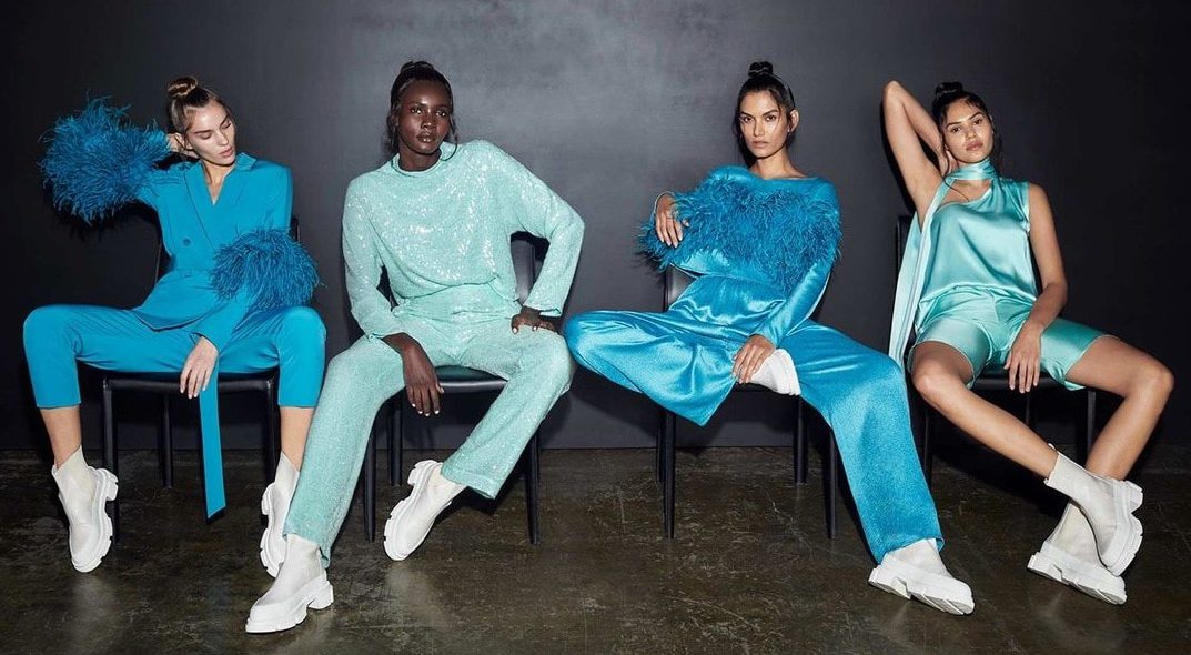 Women wearing blue LAPOINTE