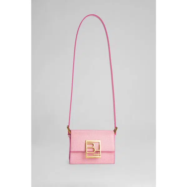 By Far Fran venus embossed leather bag, view 6