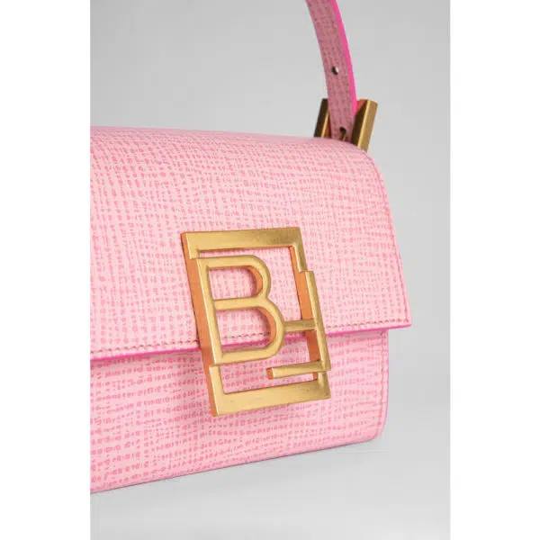 By Far Fran venus embossed leather bag, view 3