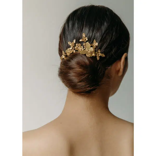 Jennifer Behr Farrah gold comb, view 2