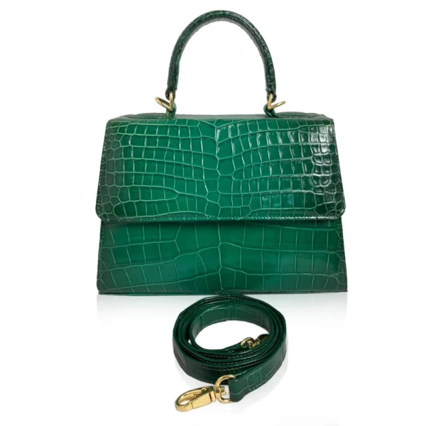 Caddy crocodile belly leather handbag Bags Bangkok Bootery Luxury Shoes 
