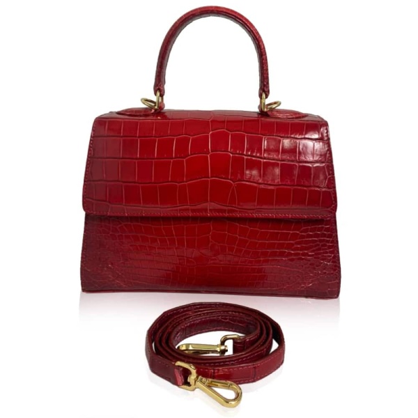 Caddy crocodile belly leather handbag Bags Bangkok Bootery Luxury Shoes 