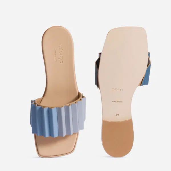 Mlouye Louise slide denim sandal, view 3