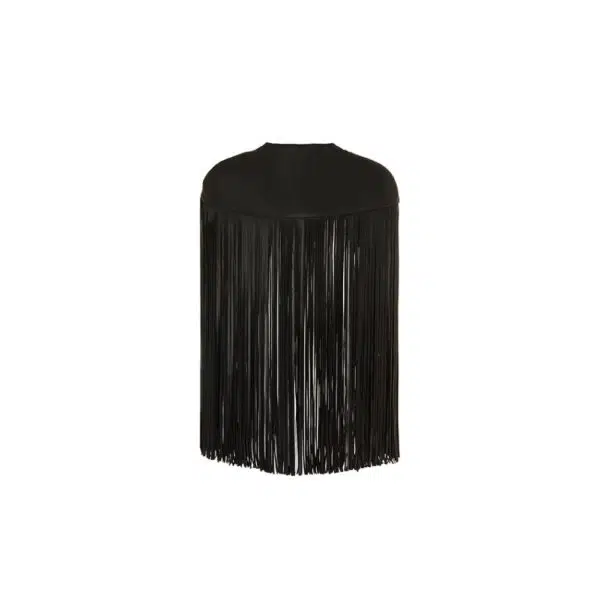 Pritch London Element fringe bolero pitch black, view 4