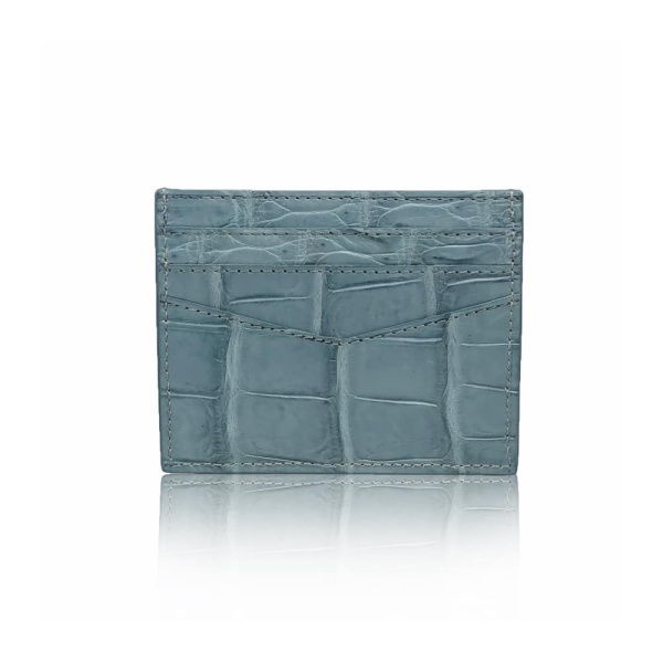 Crocodile matte tan cardholder Accessories Bangkok Bootery Luxury Shoes 