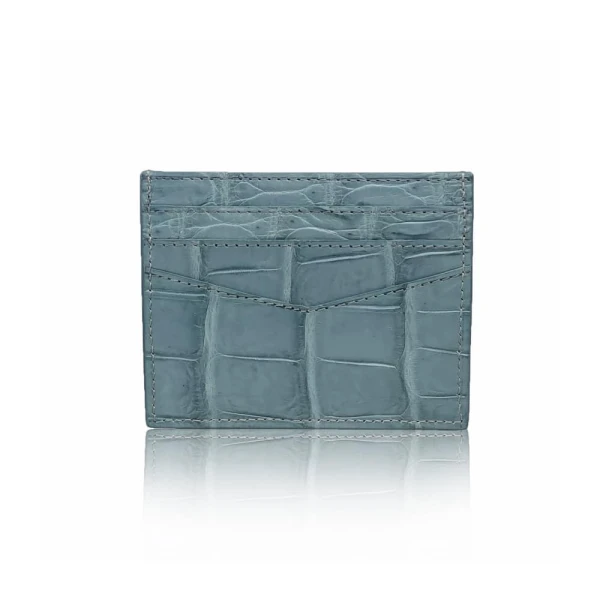 Crocodile matte tan cardholder Accessories Bangkok Bootery Luxury Shoes 