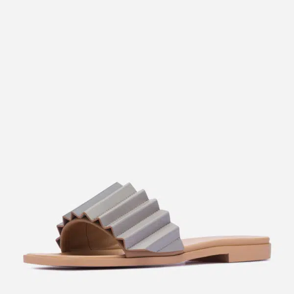 Mlouye Louise slide black and grey sandal, view 3
