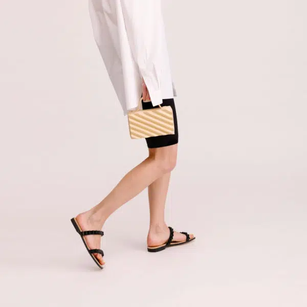 Mlouye Thelma black sandal, view 2