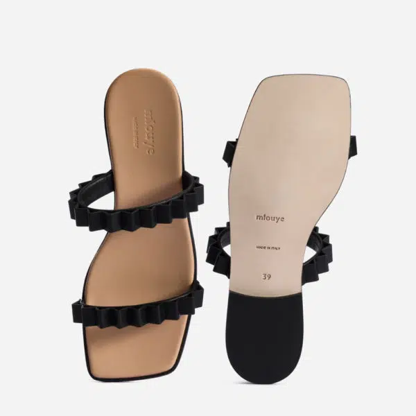 Mlouye Thelma black sandal, view 4