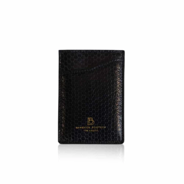Crocodile matte tan cardholder Accessories Bangkok Bootery Luxury Shoes 