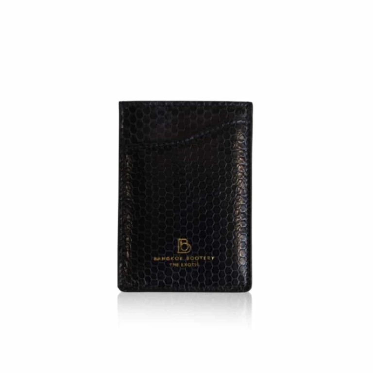 Crocodile matte tan cardholder Accessories Bangkok Bootery Luxury Shoes 
