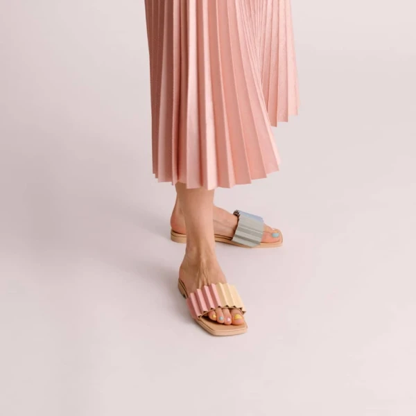 Louise slide denim sandal – 2-uk-size   Luxury Shoes 