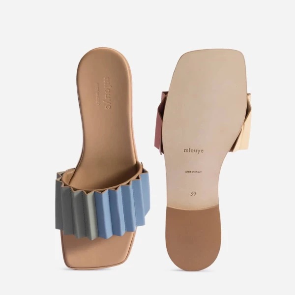 Louise slide denim sandal – 2-uk-size   Luxury Shoes 