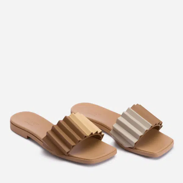 Mlouye Louise slide buttermilk sandal, view 3