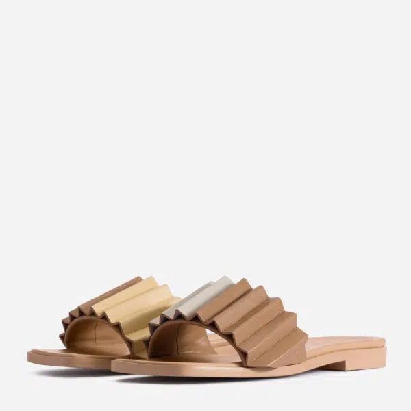 Mlouye Louise slide buttermilk sandal, view 4