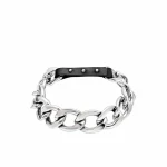 Pierced chain black cuff Cuffs British designer Luxury Shoes 