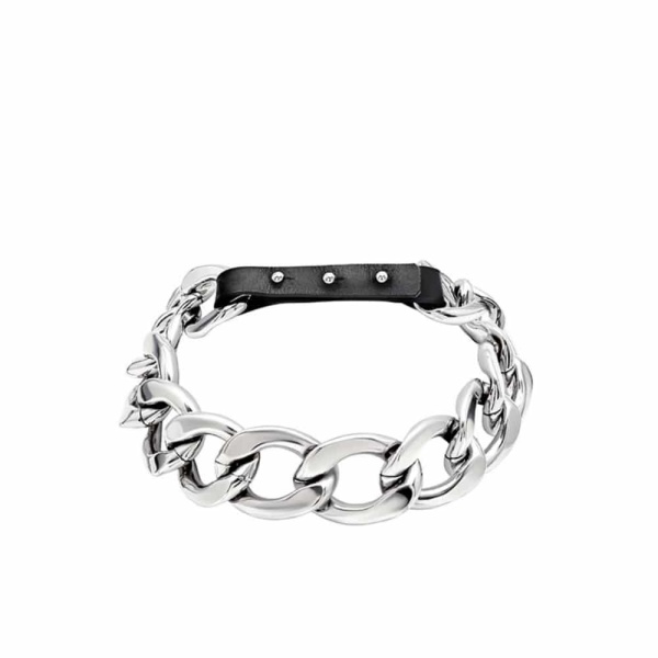 Pierced chain black cuff Cuffs British designer Luxury Shoes 