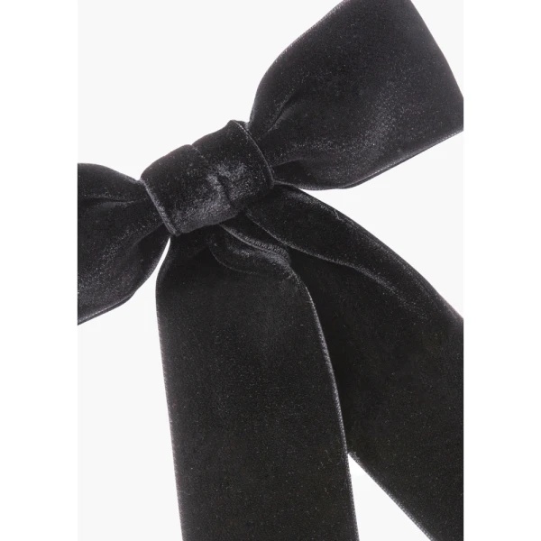 Wide velvet bow barrette Accessories bow Luxury Shoes 