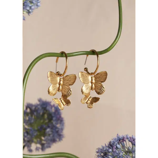 Jennifer Behr Brynn hoop earrings, view 4
