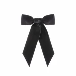 Wide velvet bow barrette Accessories bow Luxury Shoes 