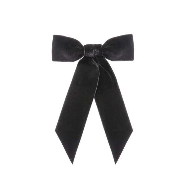 Wide velvet bow barrette Accessories bow Luxury Shoes 