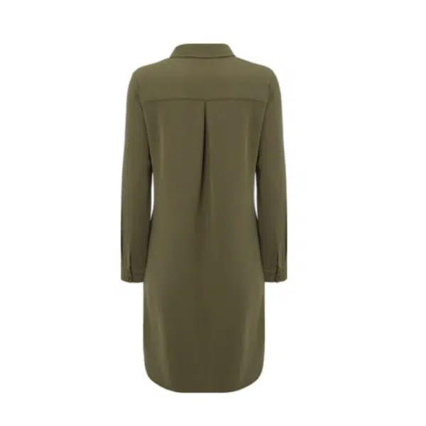 Whyte Studio The spoke kakhi green shirt dress, view 5