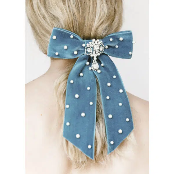 Jennifer Behr Penelope bow barrette, view 3