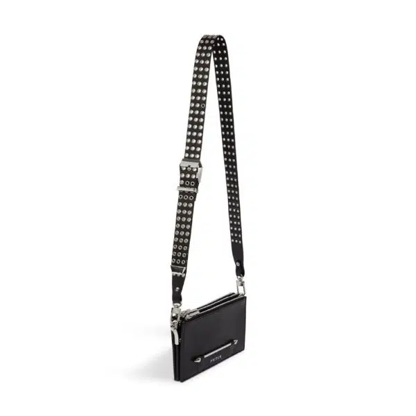 Pritch London Pierced cross body black bag, view 3